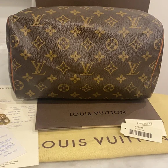 ❌SOLD❌ AUTHENTIC Louis Vuitton LV Monogram Canvas Speedy 25 Handbag Bag Vintage - Picture 6 of 16